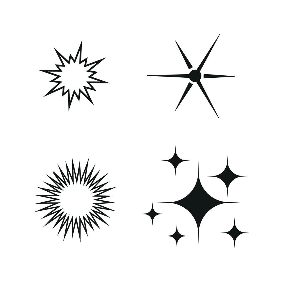 conjunto de ícones de estrelas vetor