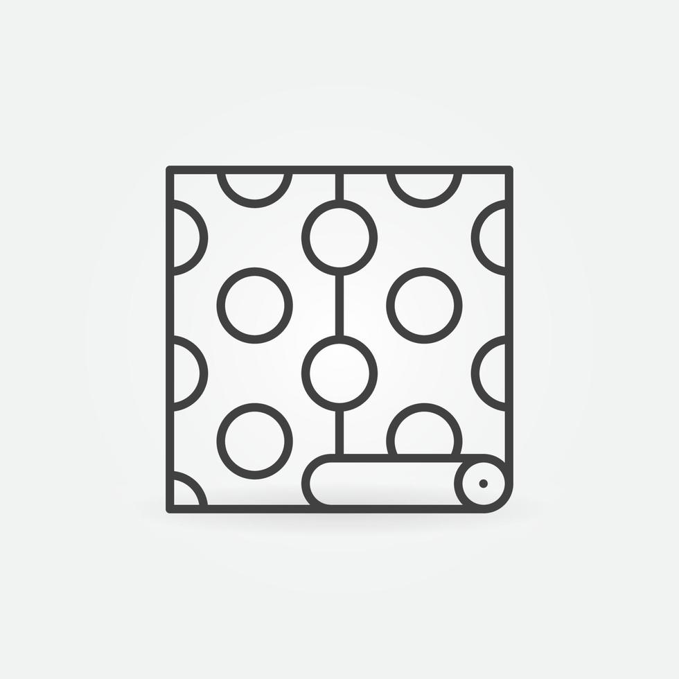 papel de parede com ícone de conceito de vetor de contorno de textura de círculo