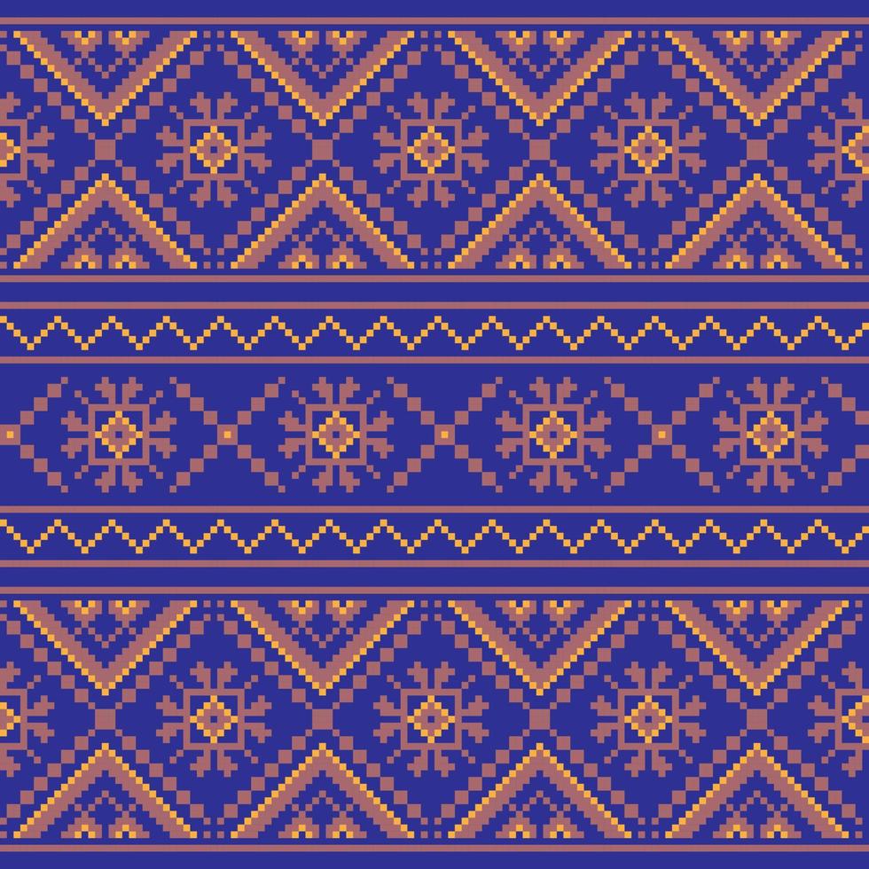 conjunto de padrão de ornamento étnico em cores diferentes. ilustração vetorial vetor