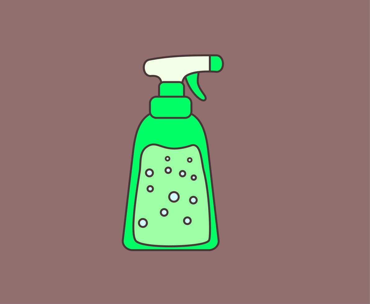 vetor de equipamento de higiene de spray desinfetante