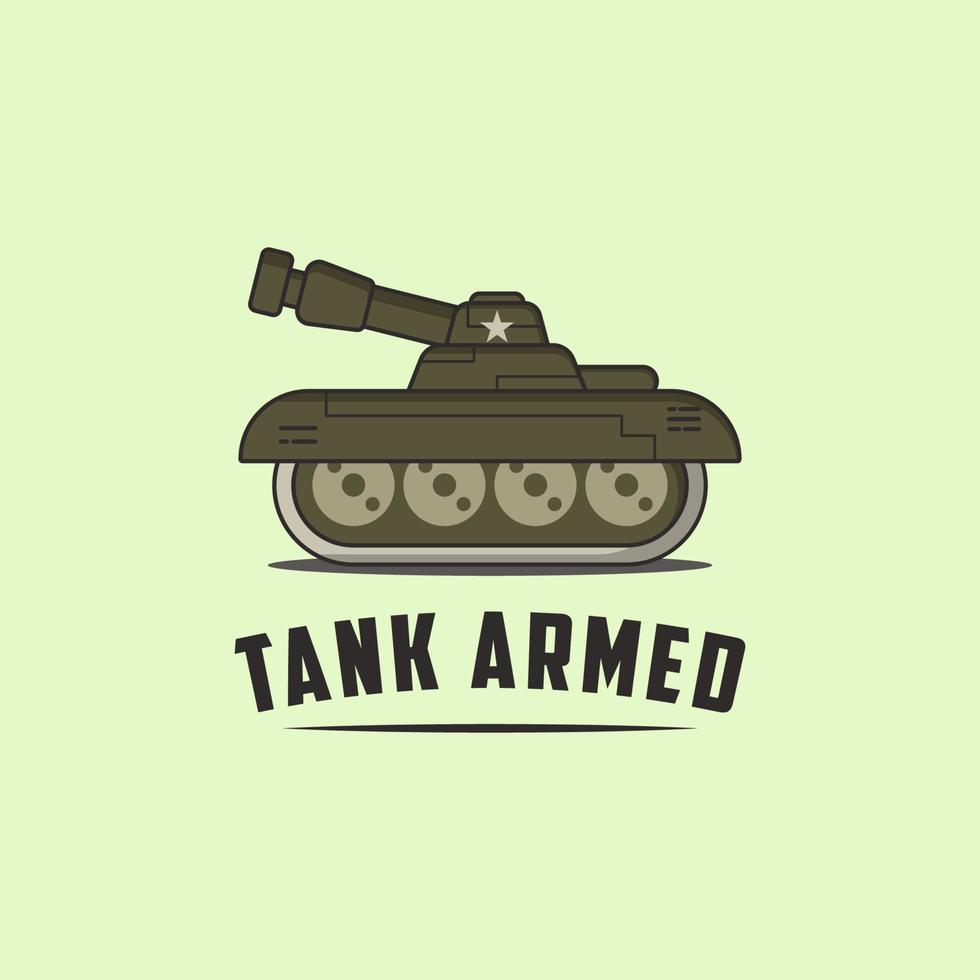 modelos de design de vetor de logotipo de tanque