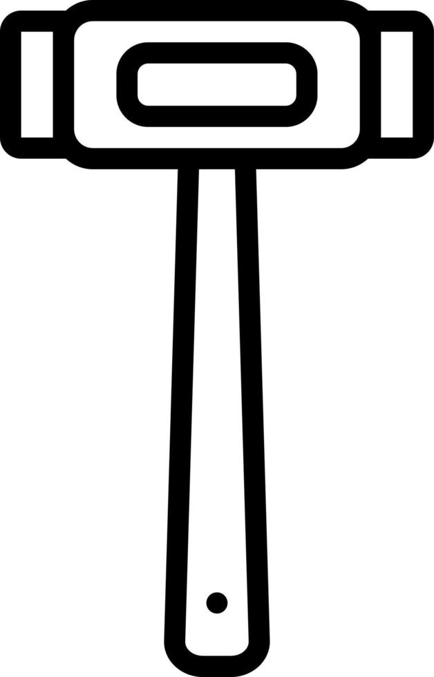 ícone de linha para martelo vetor