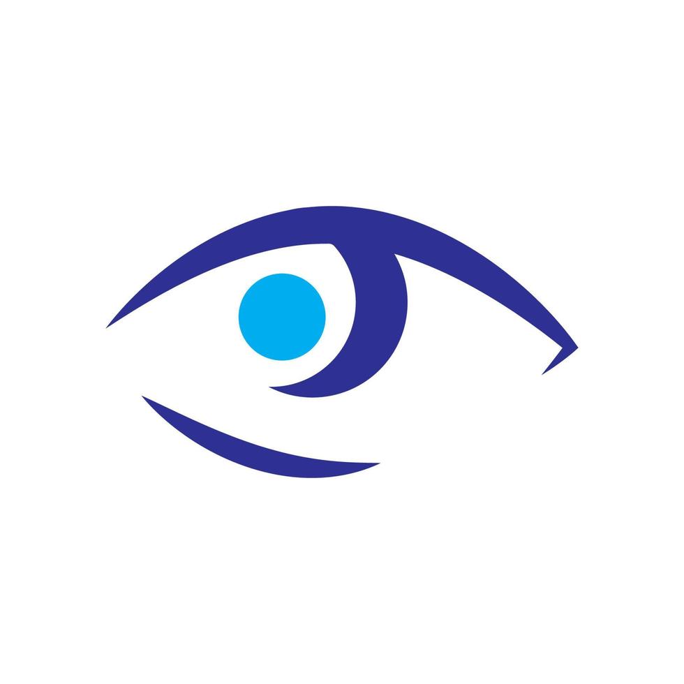 design de logotipo de vetor para cuidados com os olhos