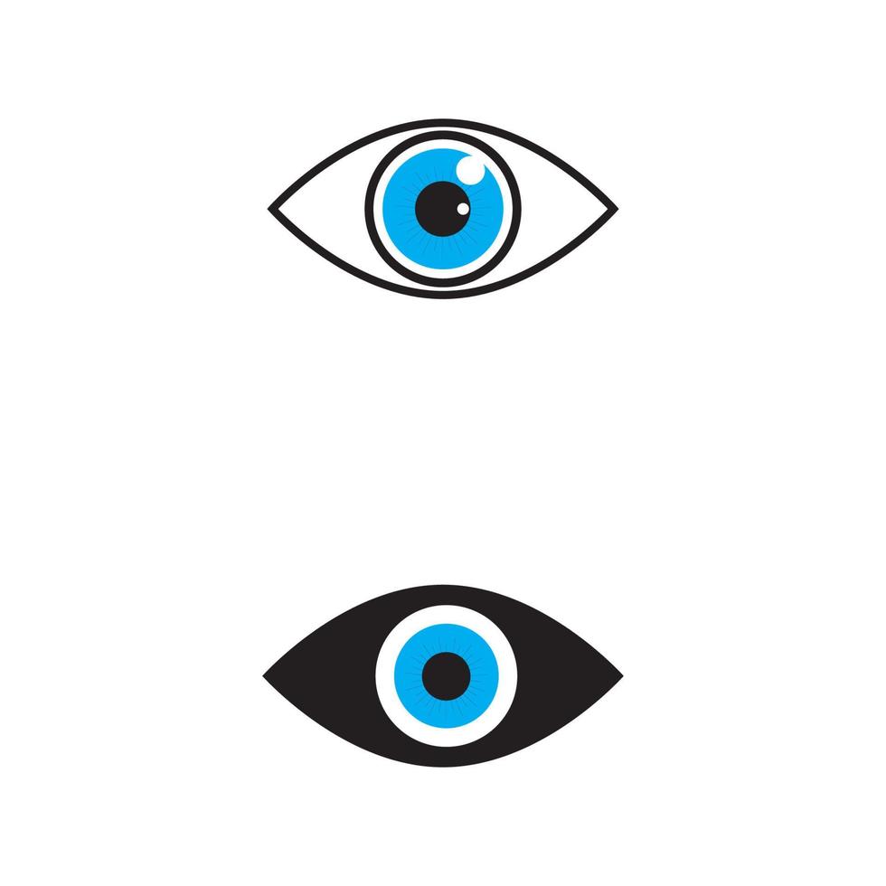 design de logotipo de vetor para cuidados com os olhos