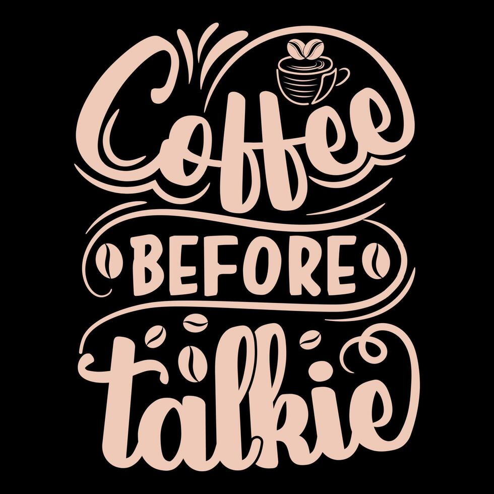vetor de xícara de café, elemento de tipografia de café, xícara de café de desenho à mão, grãos de café