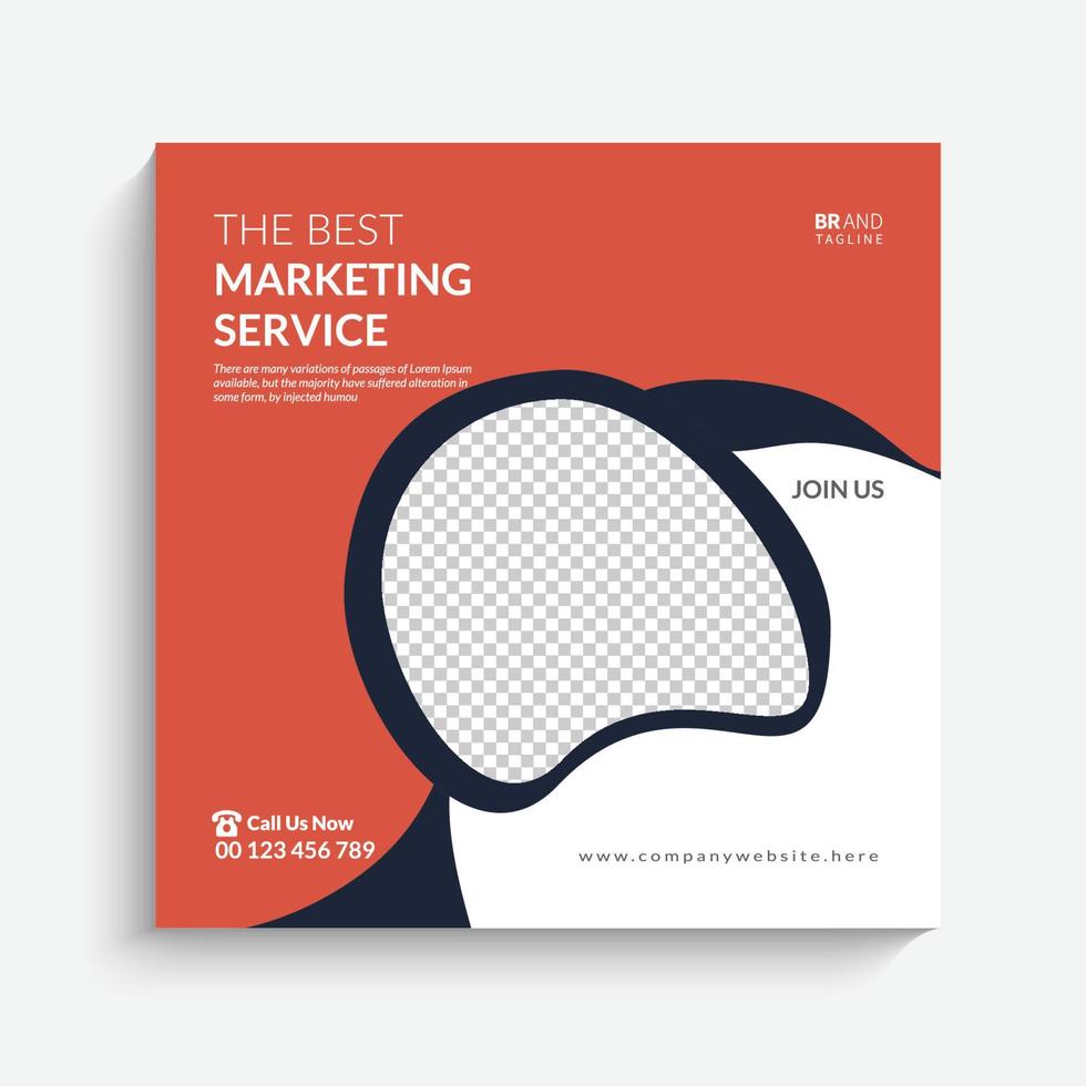 banner de modelo de design de postagem de mídia social de marketing de negócios vetor