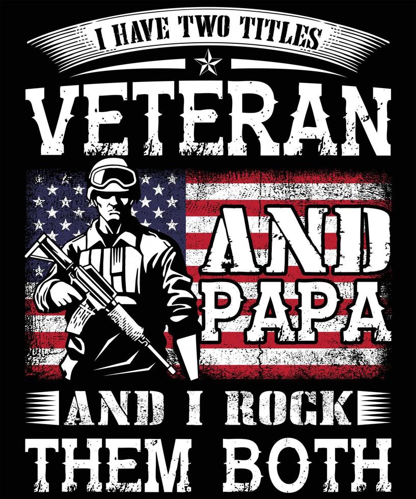 camiseta veterano soldado do exército americano eua milatry memorial day vector