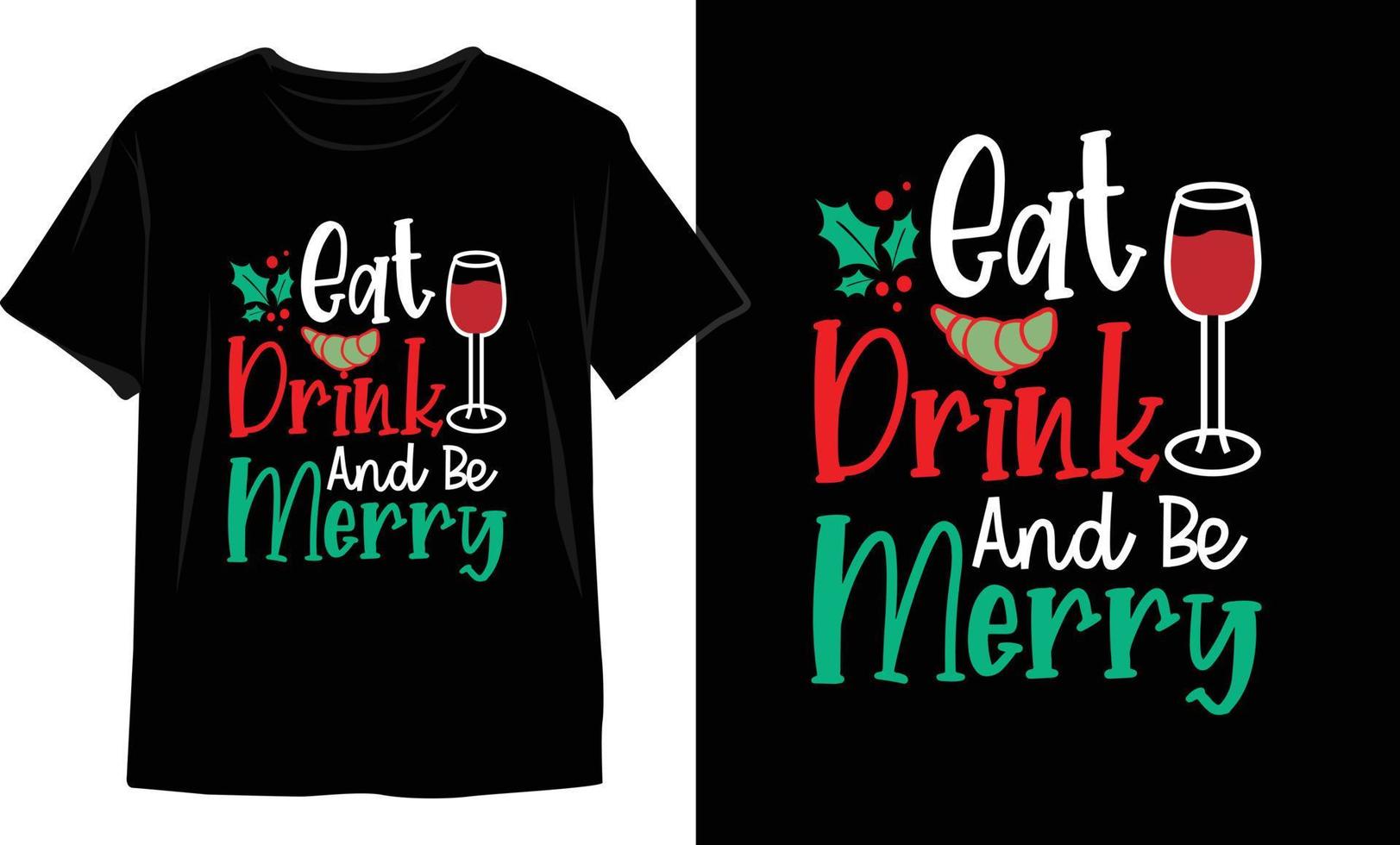 design de camiseta de natal. gráficos vetoriais de natal. design de camiseta vetor