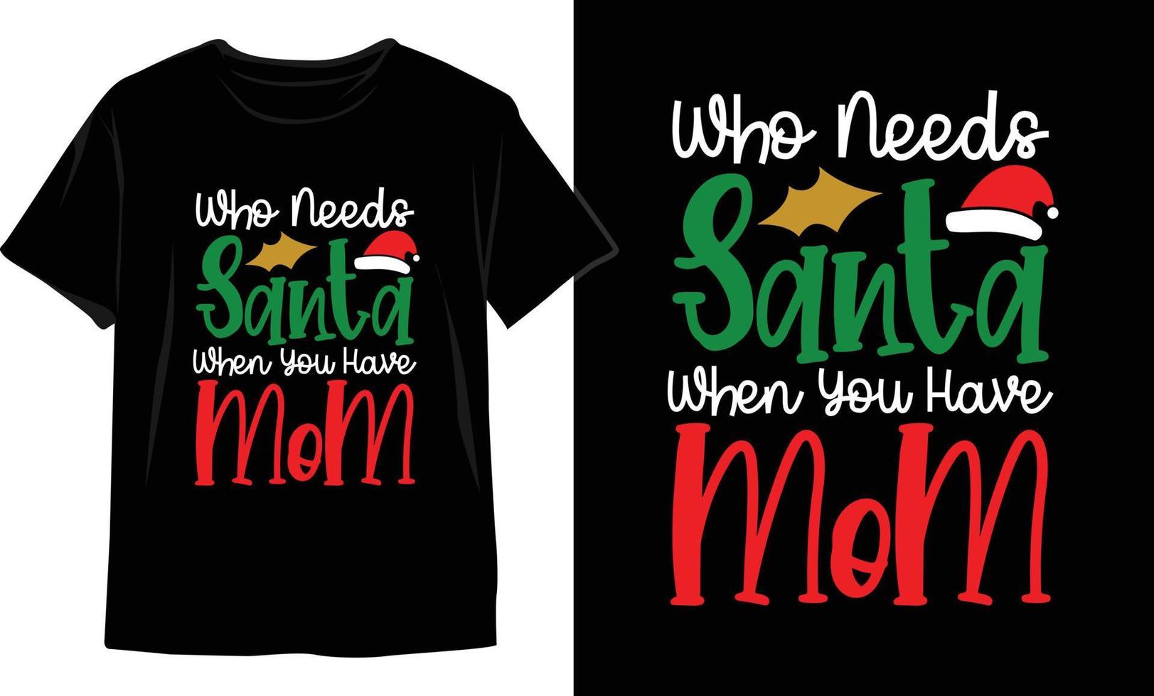 design de camiseta de natal. gráficos vetoriais de natal. design de camiseta vetor