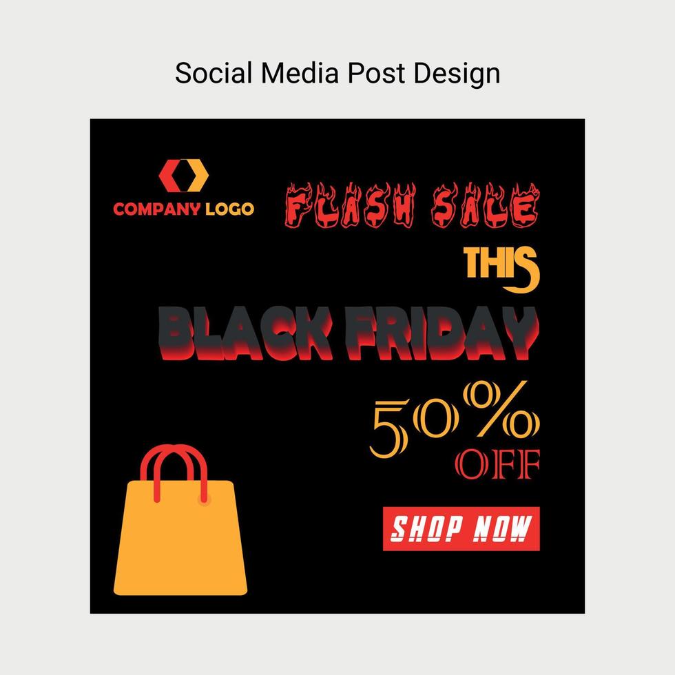 anúncios de venda de sexta-feira negra para mídias sociais como facebook instagram twitter e muito mais vetor