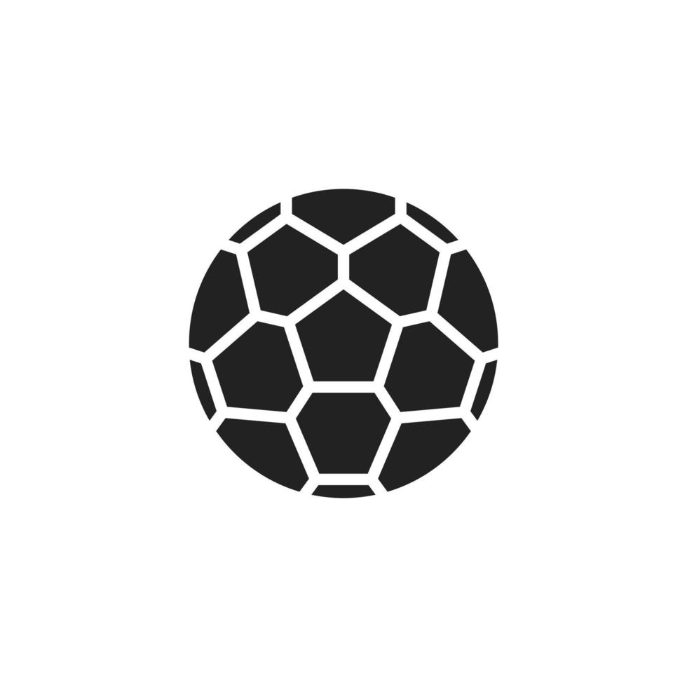 bola de futebol ou modelo de símbolo de logotipo de vetor de ícone de futebol