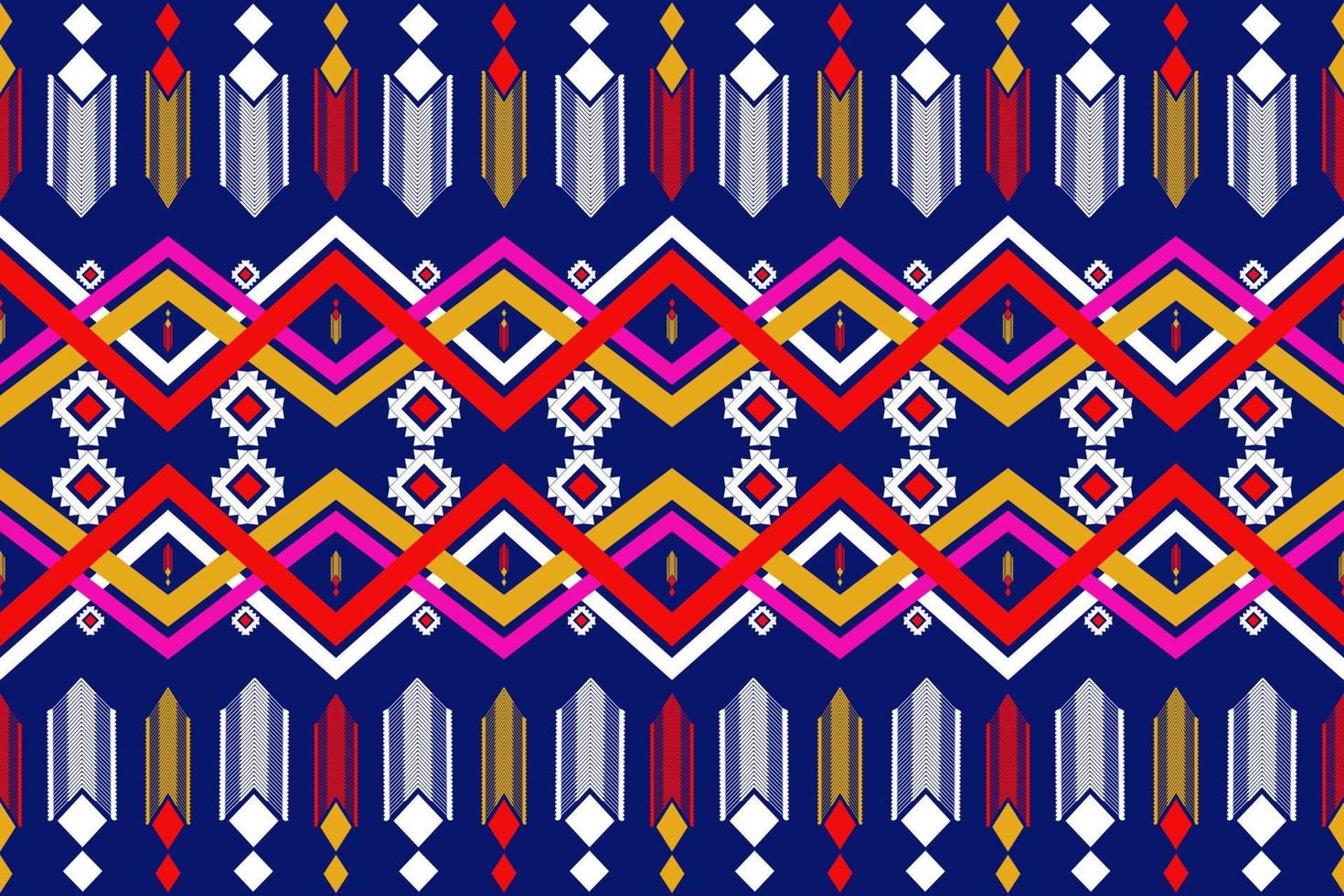 padrão sem costura de tecido geométrico étnico tradicional vetor