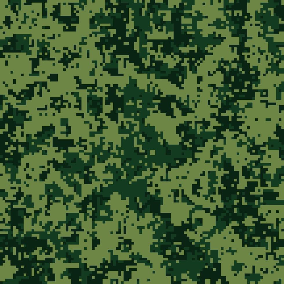 camuflagem de pixel para um uniforme do exército de soldado. design de tecido camuflado moderno. fundo de vetor militar digital.