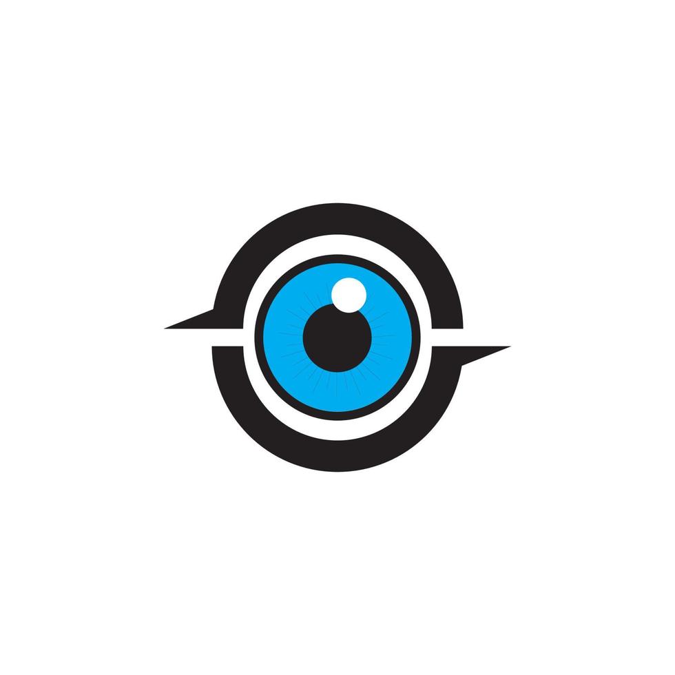 design de logotipo de vetor para cuidados com os olhos