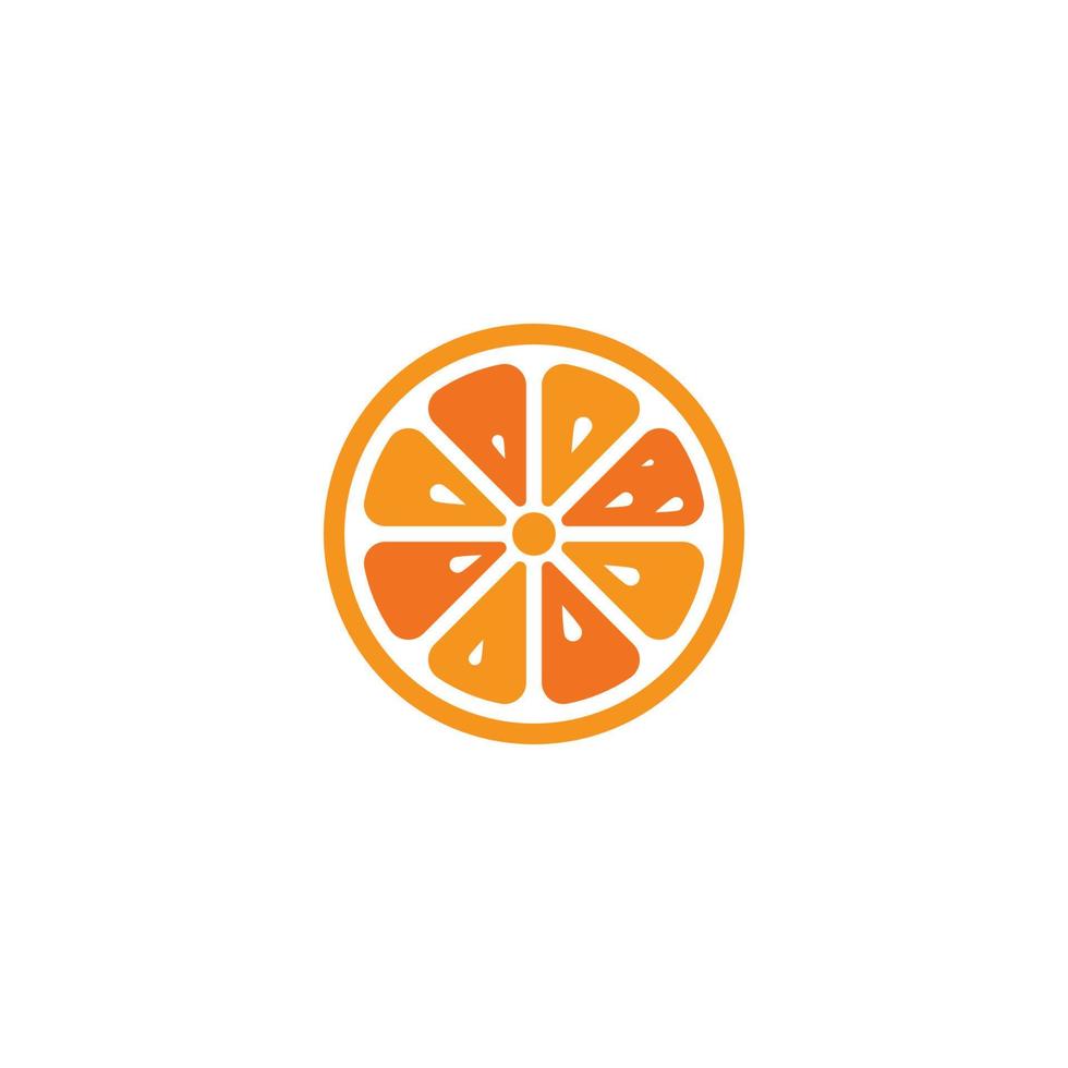 design de logotipo laranja vetor