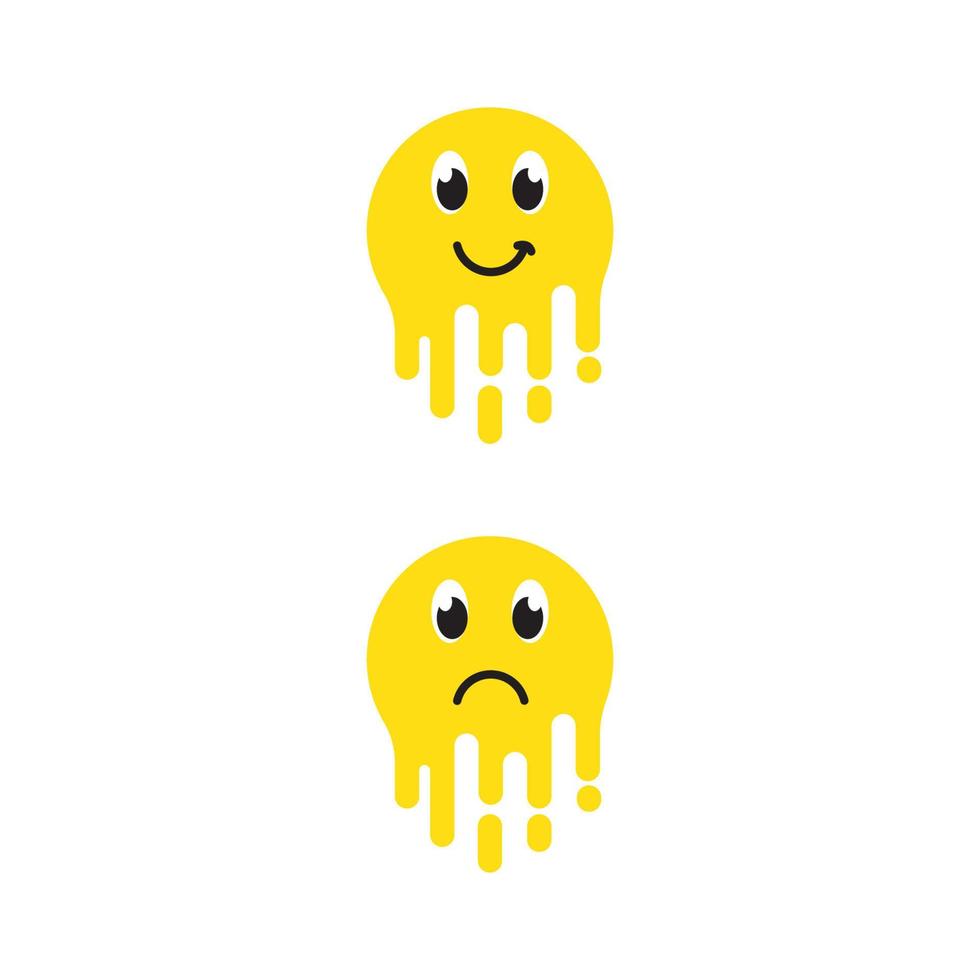 ilustração de design de ícone de vetor de emoção triste