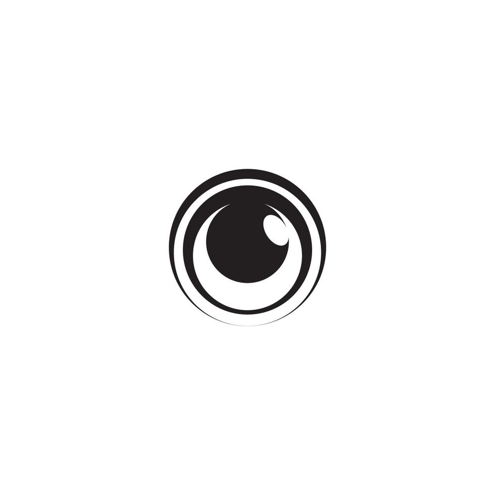 design de logotipo de vetor para cuidados com os olhos