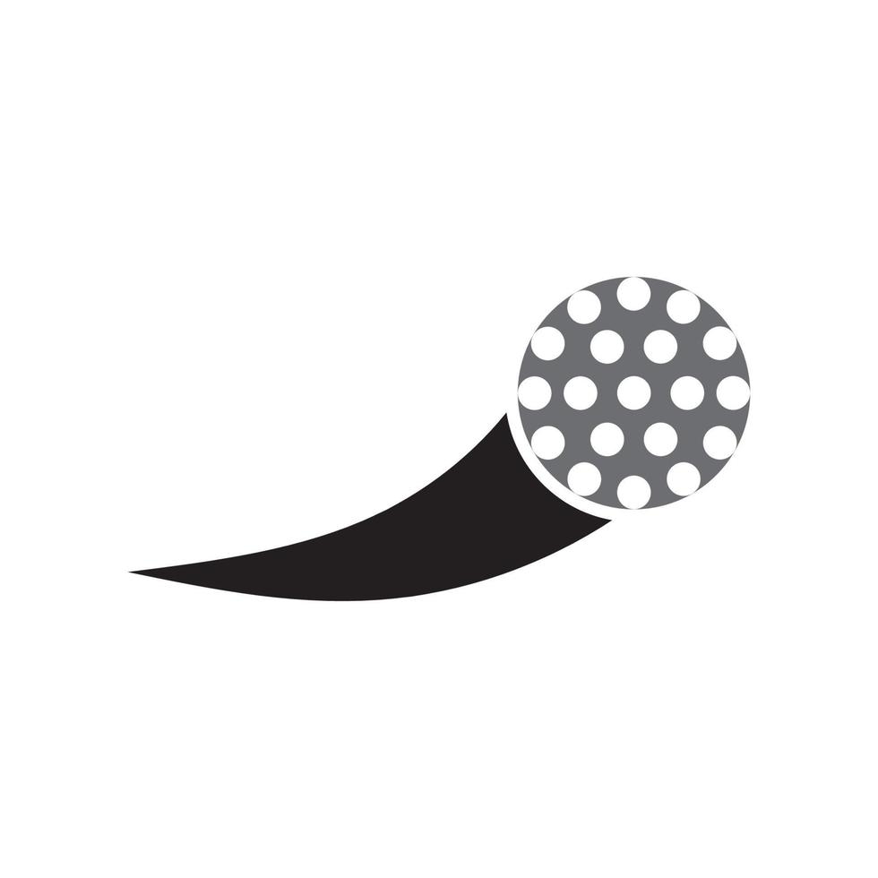 logotipo de design de ilustração vetorial de ícone de golfe vetor