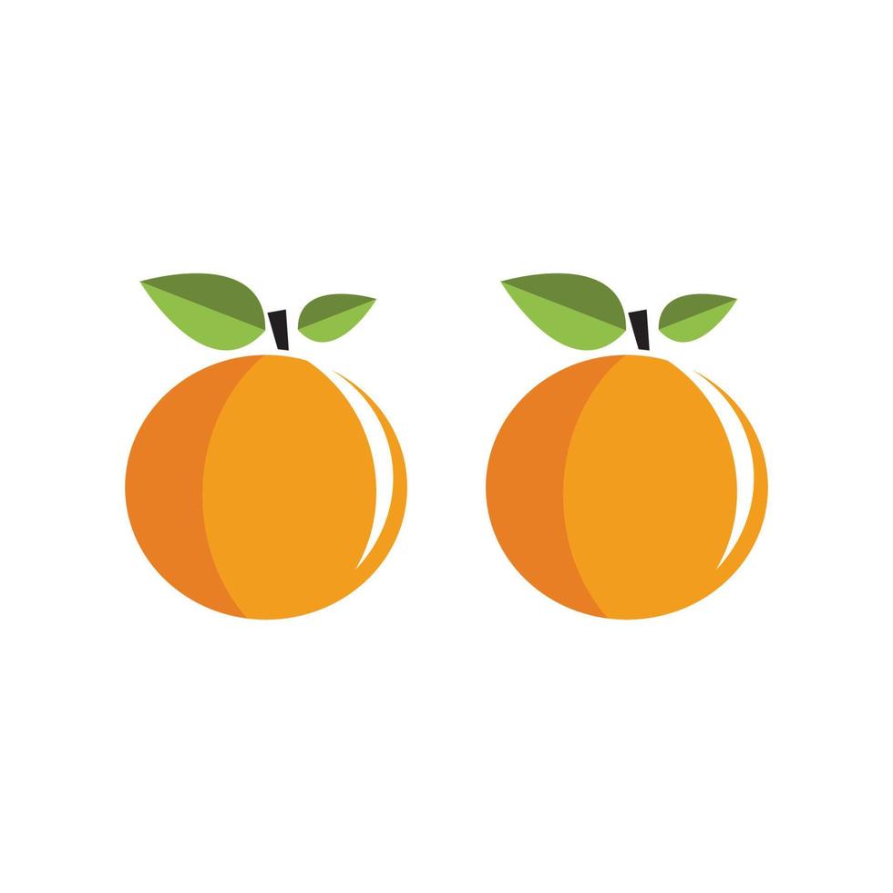 design de logotipo laranja vetor