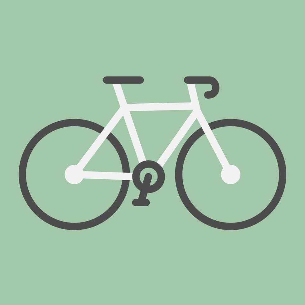 ícone de vetor de ciclismo de bicicleta simples