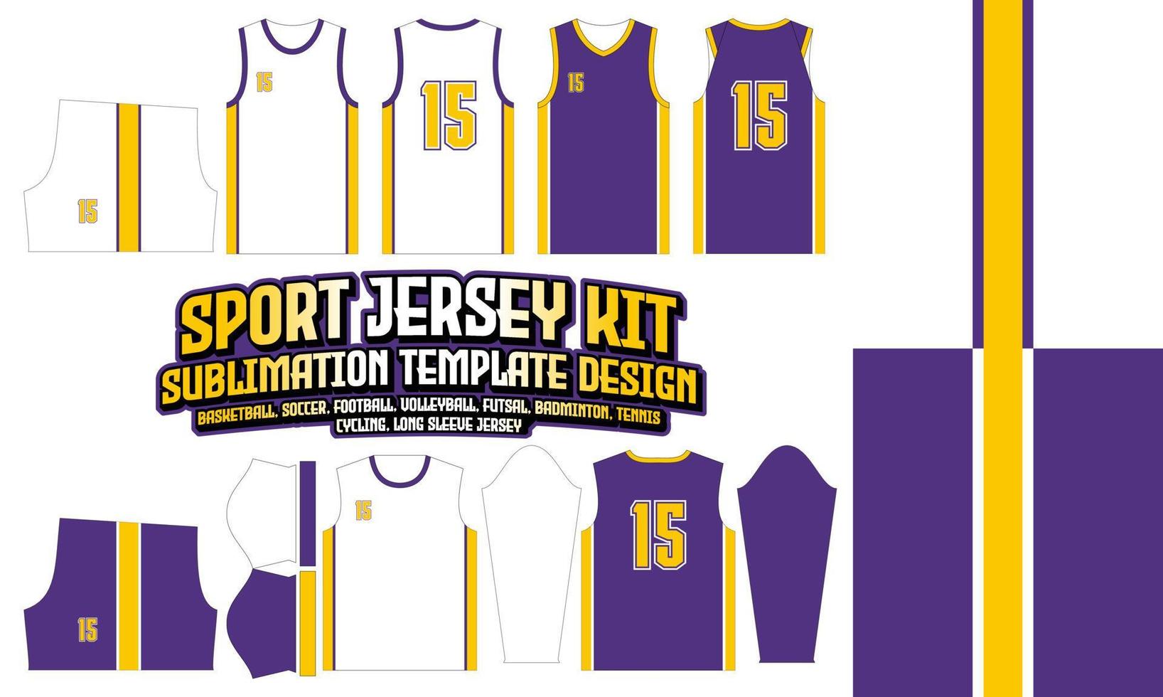 la lakers jersey design template 178 padrão têxtil t-shirt, futebol, futebol, e-sport, voleibol, basquete, futsal vetor