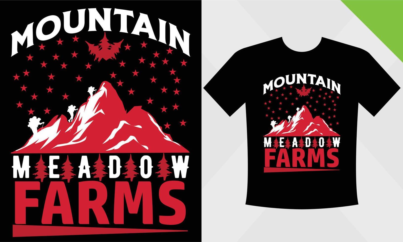 arquivo eps de modelo de design de camiseta de montanha para vetor de montanha