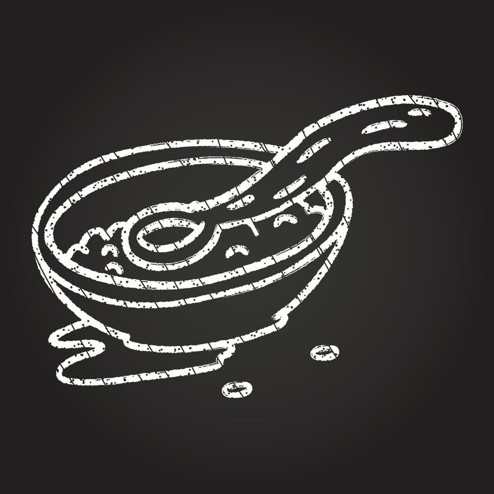 desenho de giz de cereais vetor