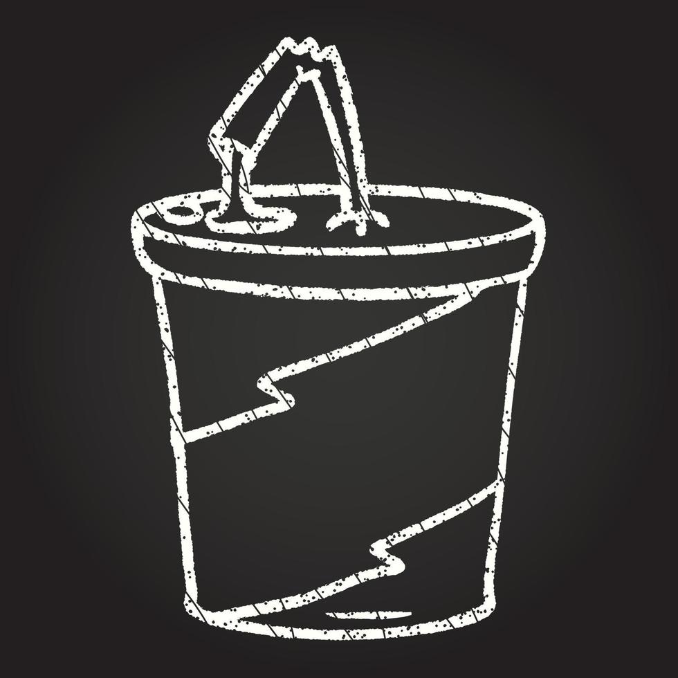 desenho de giz refrigerante vetor