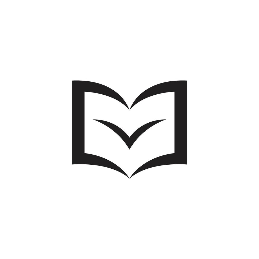 modelo de logotipo de livro vetor