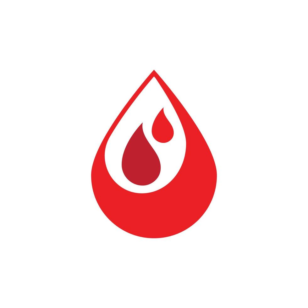 logotipo de ilustração de sangue vetor