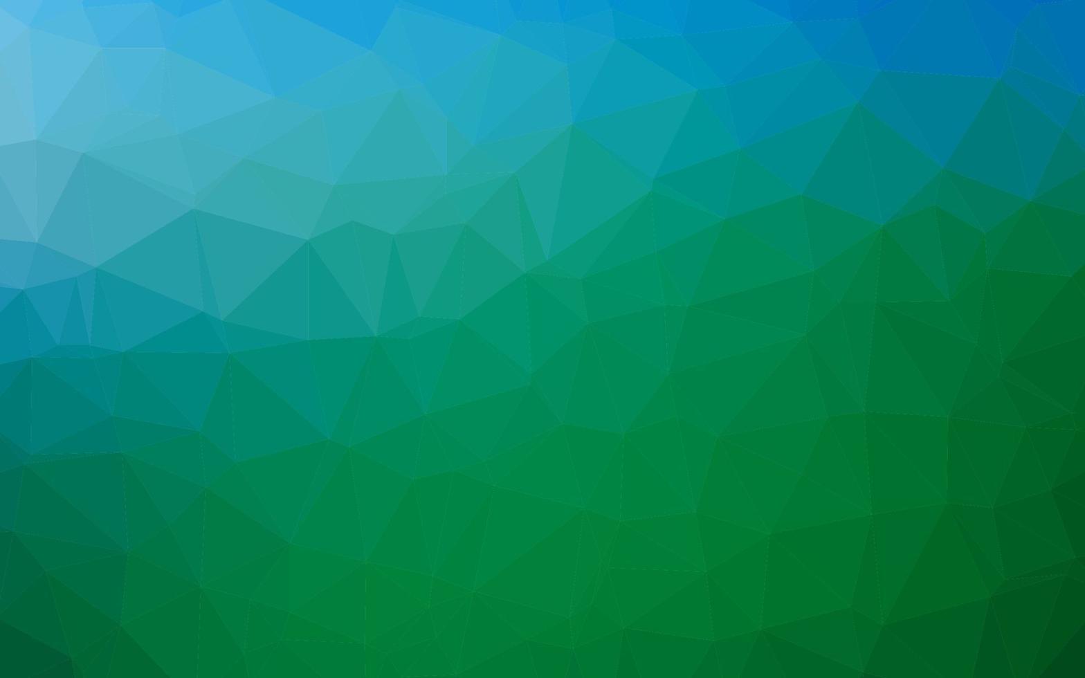 luz azul, verde vetor brilhante padrão triangular.