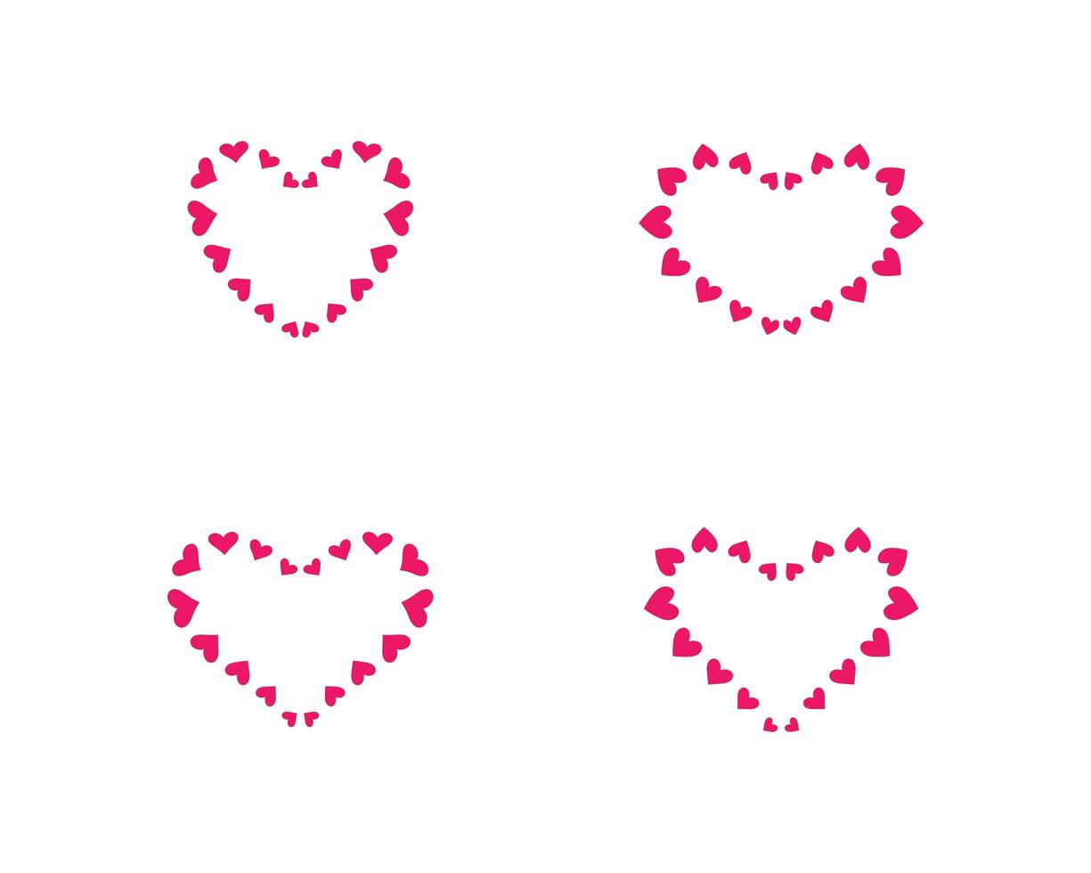 símbolo do modelo do logotipo do amor vetor