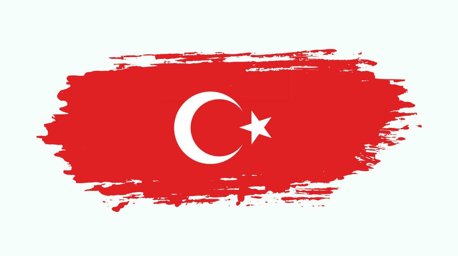 bandeira turquia grunge vetor