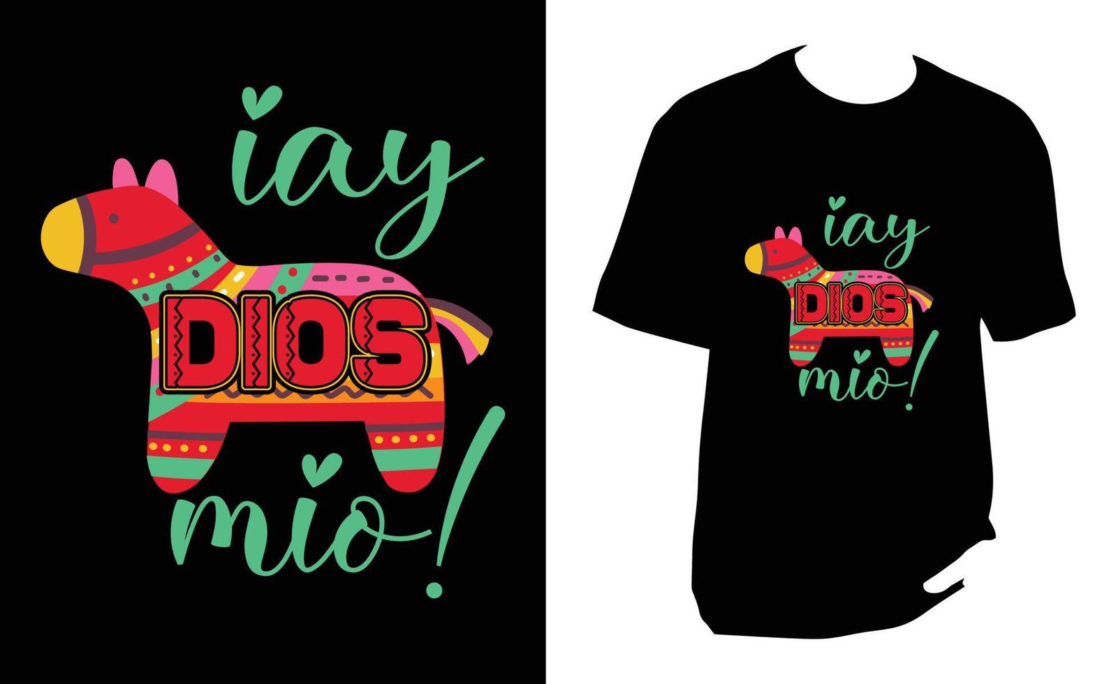 design de camiseta cinco de maio vetor