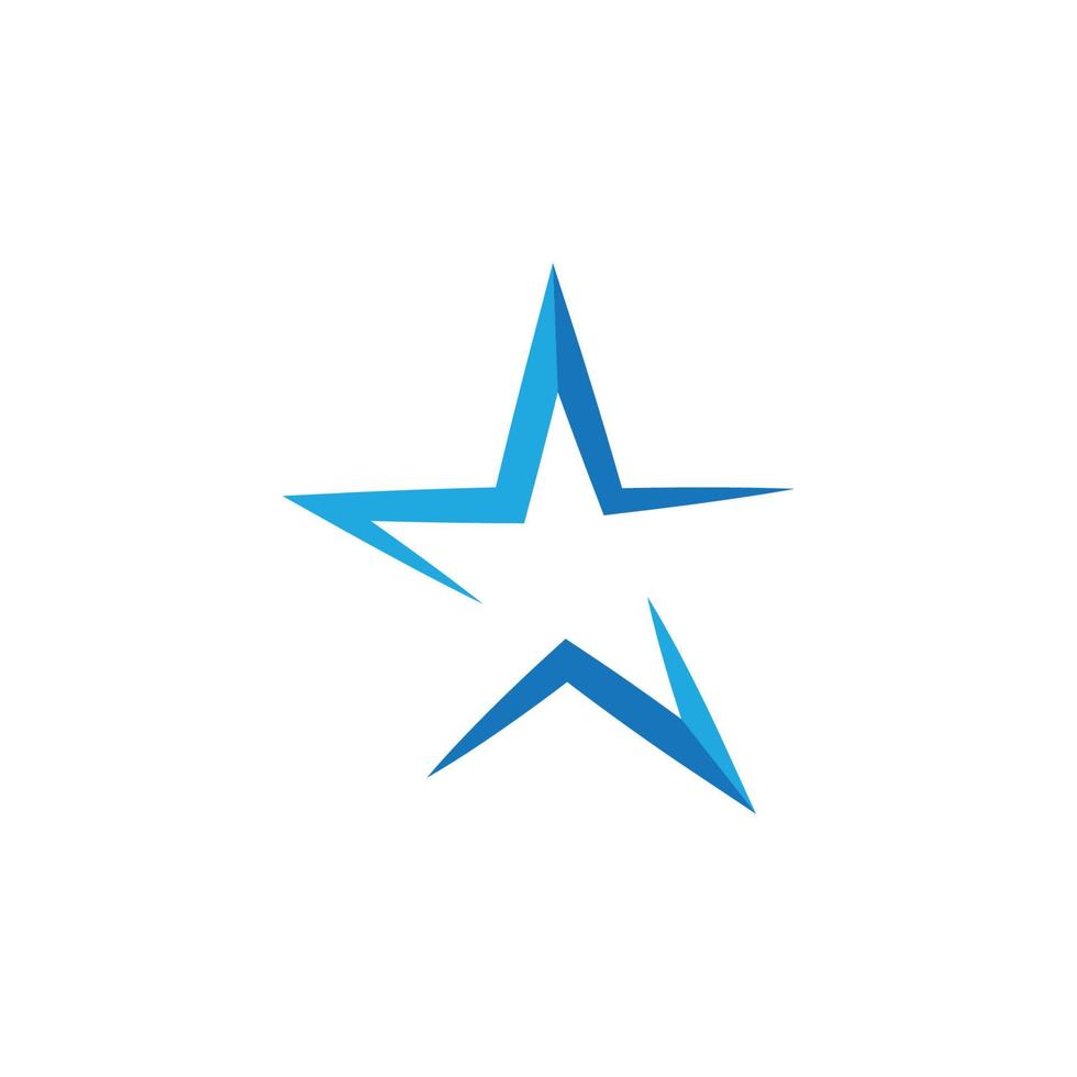 modelo de logotipo de estrela vetor