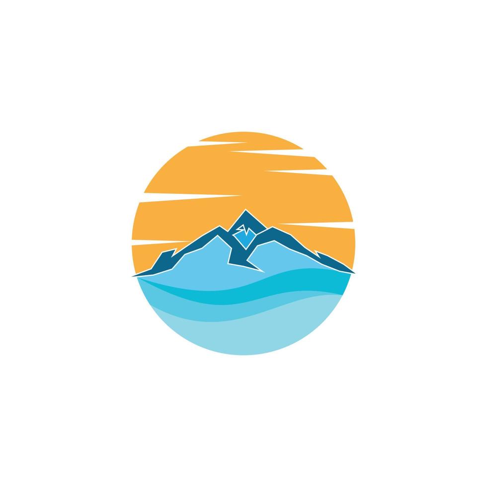 vetor de logotipo de montanhas