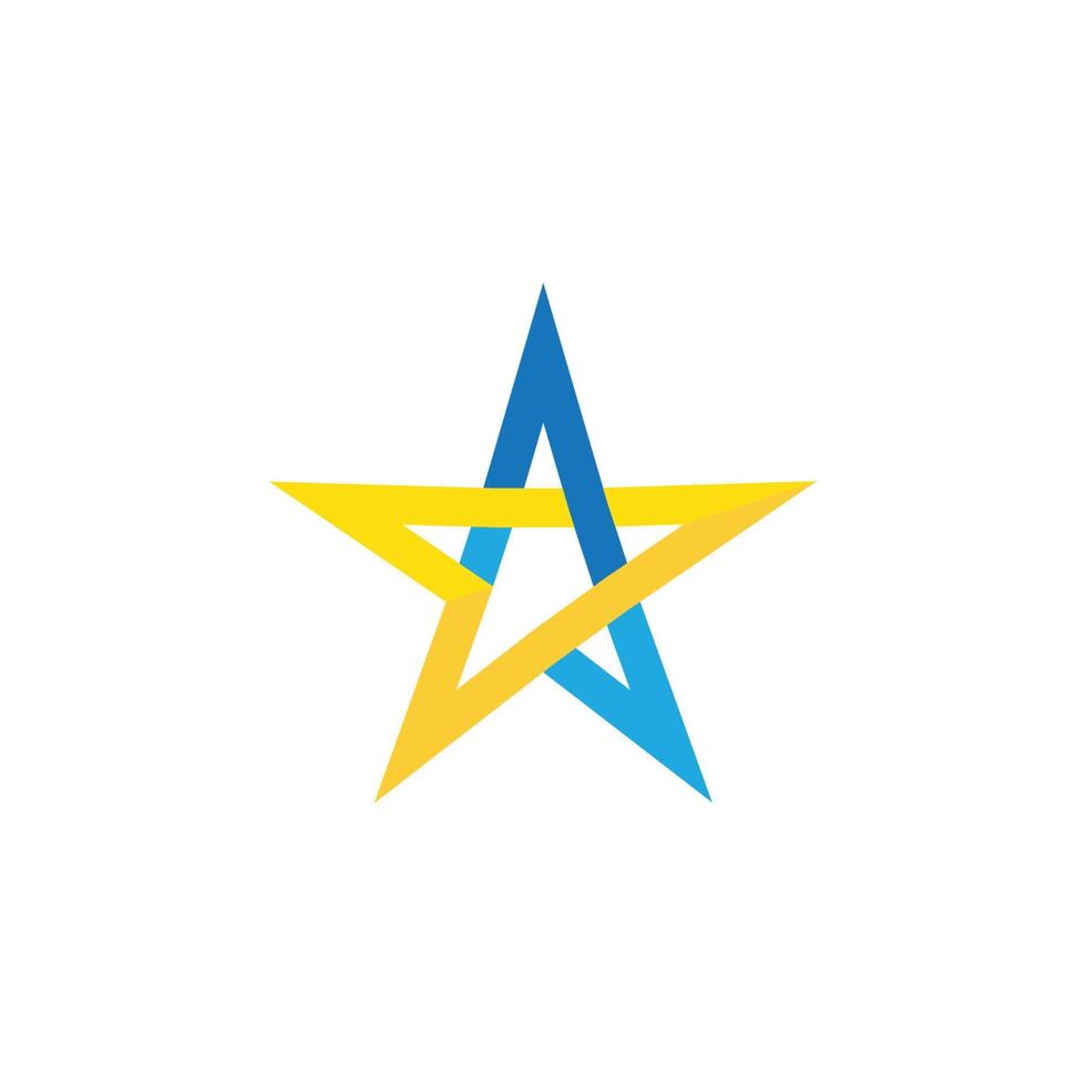 modelo de logotipo de estrela vetor