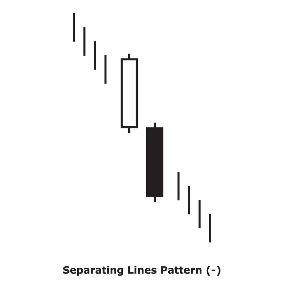 padrão de linhas de separação - branco e preto - quadrado vetor