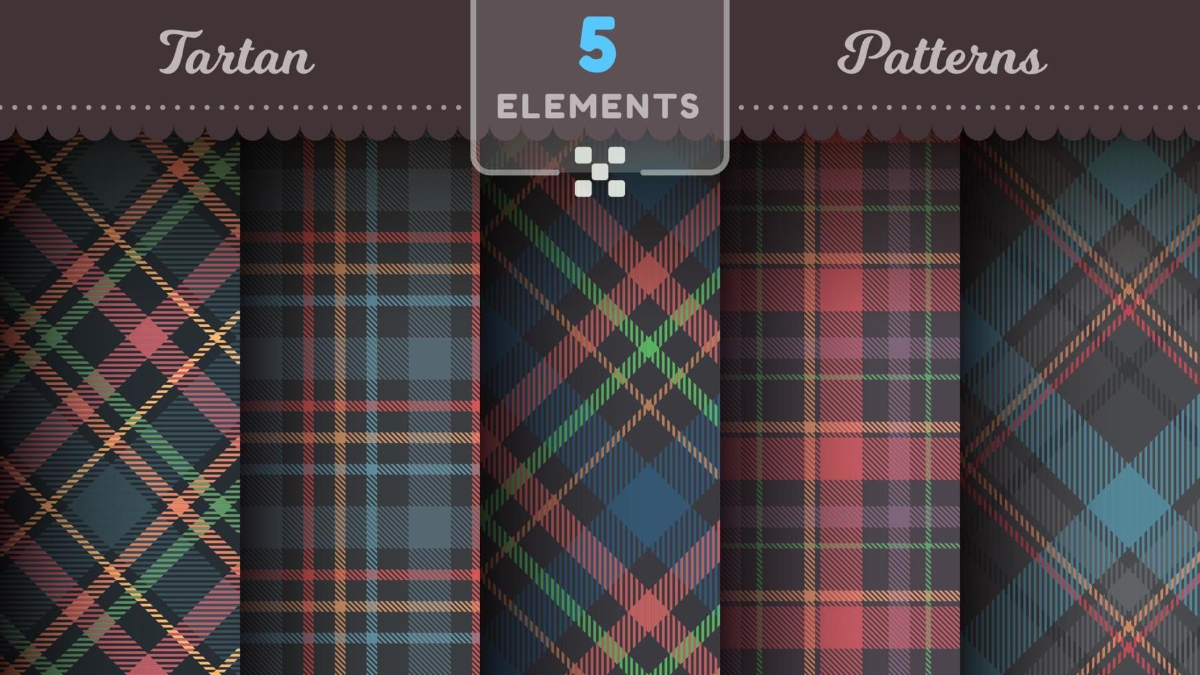 padrões sem emenda tartan feliz natal textura xadrez tecido escocês. vetor