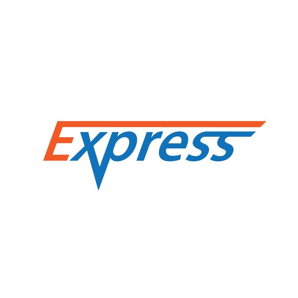 expressar logotipo rápido vetor