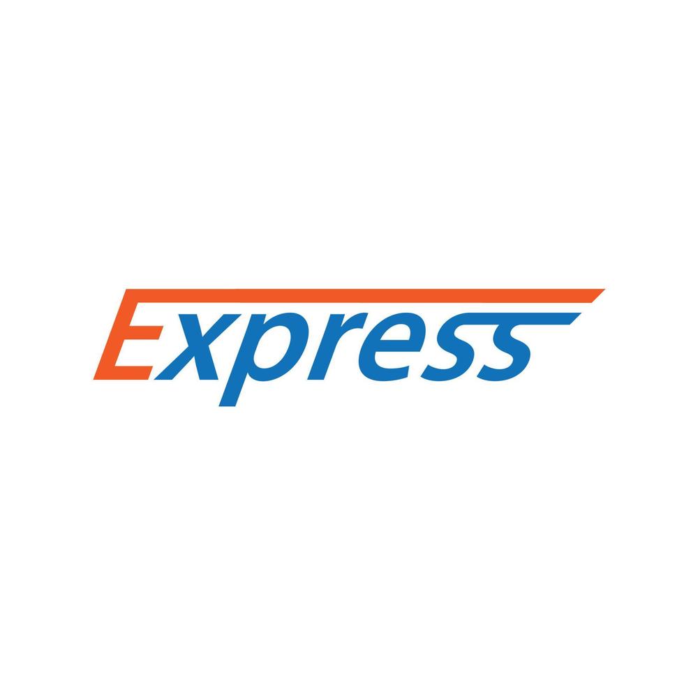 expressar logotipo rápido vetor