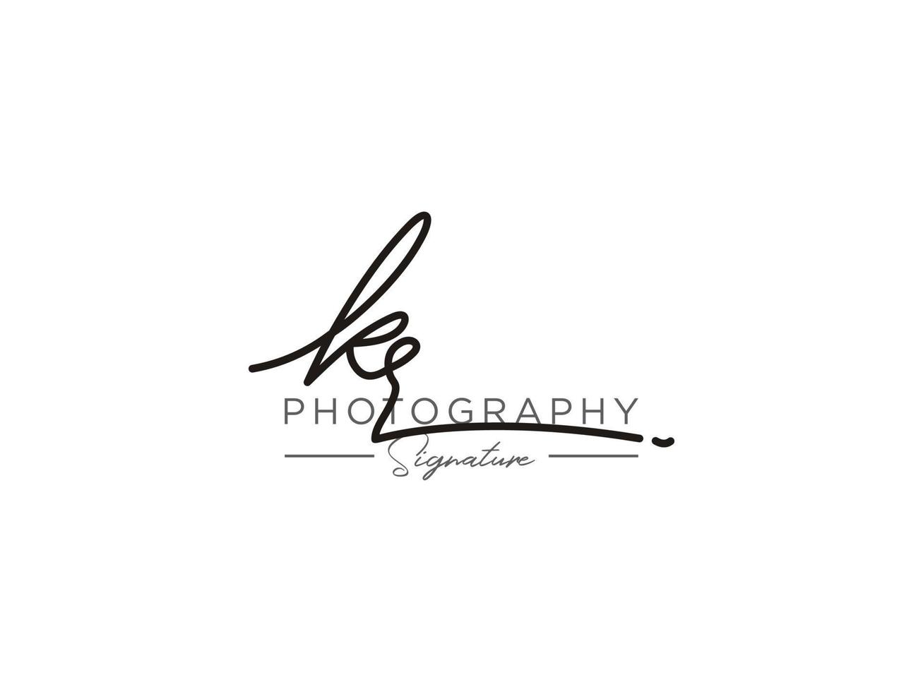vetor de modelo de logotipo de assinatura carta kr