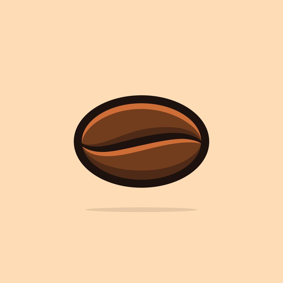 ilustração de ícone de vetor de desenhos animados de feijão. comida e bebida ícone conceito isolado vetor premium. estilo de desenho animado plano