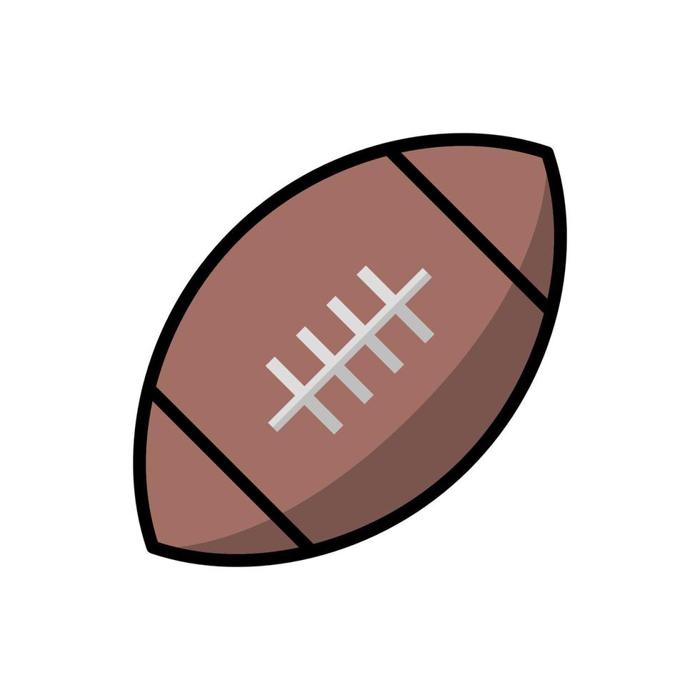 modelo de design de vetor de ícone de futebol americano