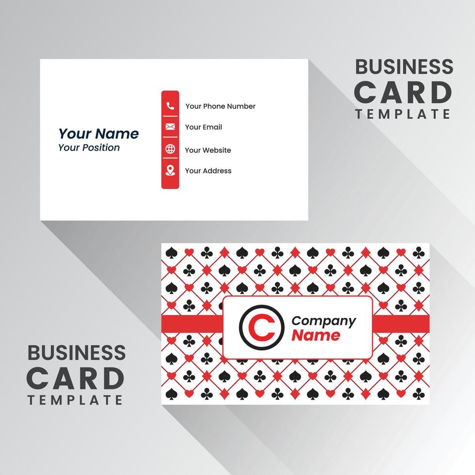 cartão de visita criativo moderno e cartão de nome, design de vetor de modelo limpo simples horizontal, layout em tamanho de retângulo.