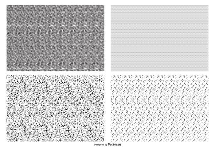 Coleção de padrões de textura sem costura vetor