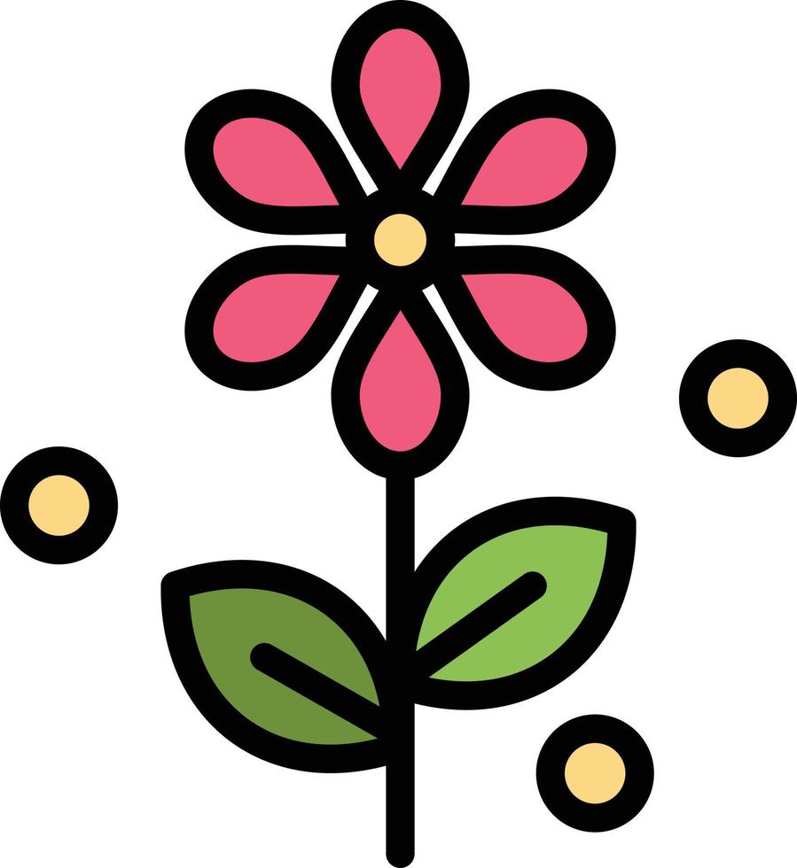 flor páscoa modelo de logotipo de negócios natureza cor lisa vetor