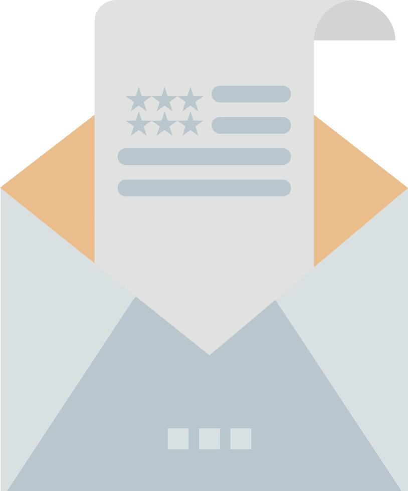 envelope de e-mail saudação convite de correio ícone de cor plana modelo de banner de ícone de vetor