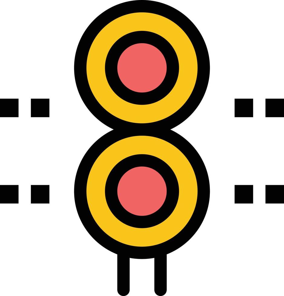 sinal estação tráfego trem transporte ícone de cor plana vetor ícone modelo de banner