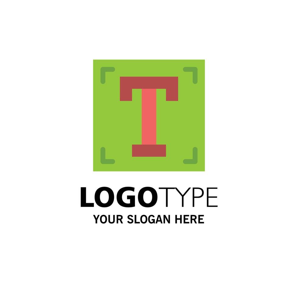 designer fonte caminho programa texto modelo de logotipo de negócios cor plana vetor